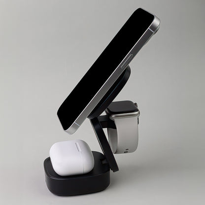 MaXlife MXWC-06 3in1 Wireless Network Charger, 15W, 1.67A, Black