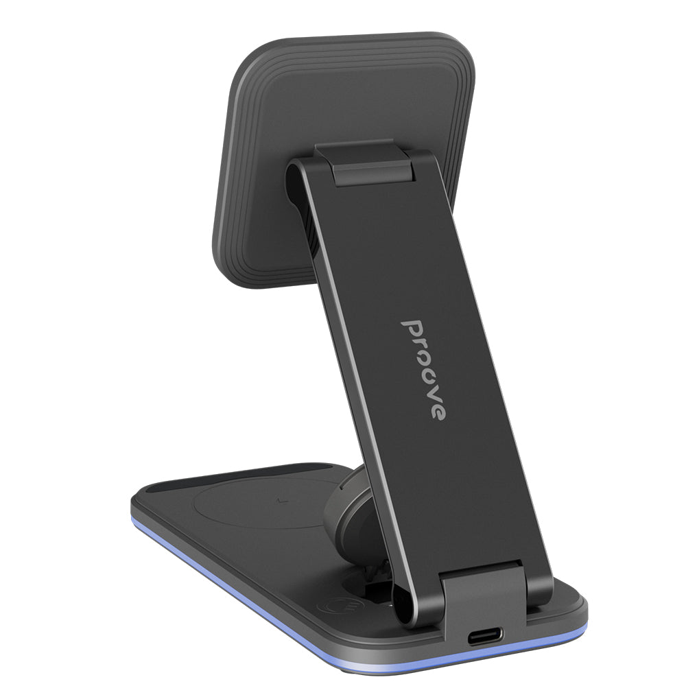 Proove Energy Fold 3in1 Wireless Network Charger, 15W, 1.67A, Black WSEF15010001