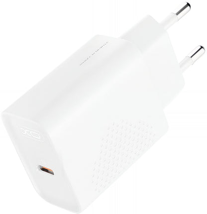 XO Design L162 Network Charger, 30W, 3A, 1 x USB-C, White
