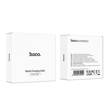 Charging Cable for HOCO Y22 Smartwatch, USB-A, Black