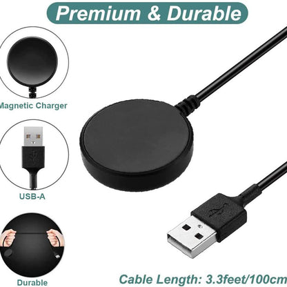 Techsuit TSC11 Wireless Charger for Samsung Galaxy Watch Series, USB-A, Black