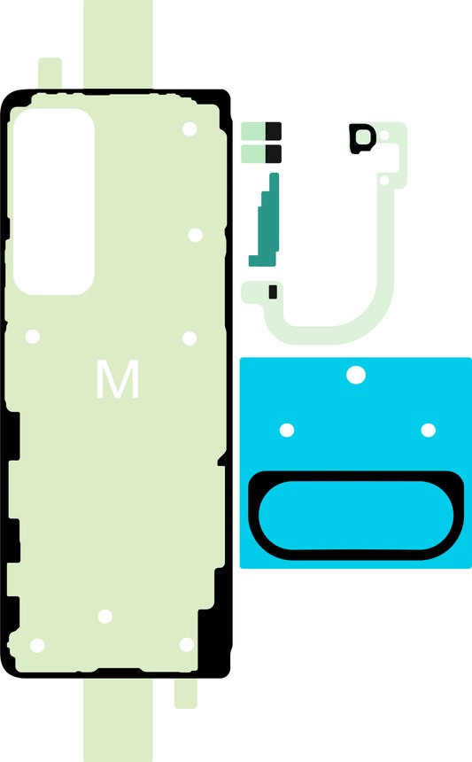 Battery Cover Adhesive Kit Samsung Galaxy Z Fold5 F946, Service Pack GH81-24686A