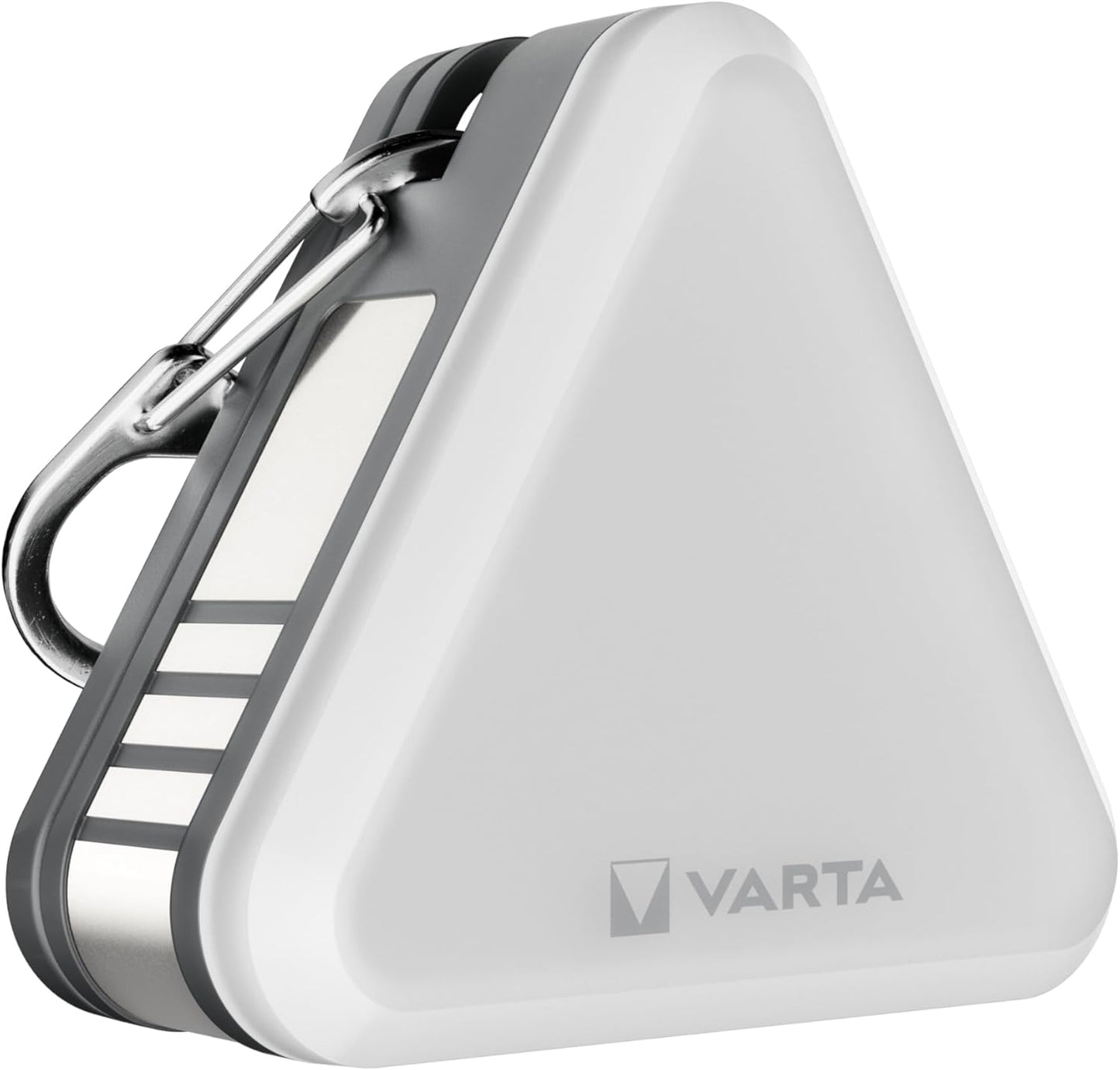 Varta Magnetic Safety Light LED Keychain Lamp, 25lm, Silver