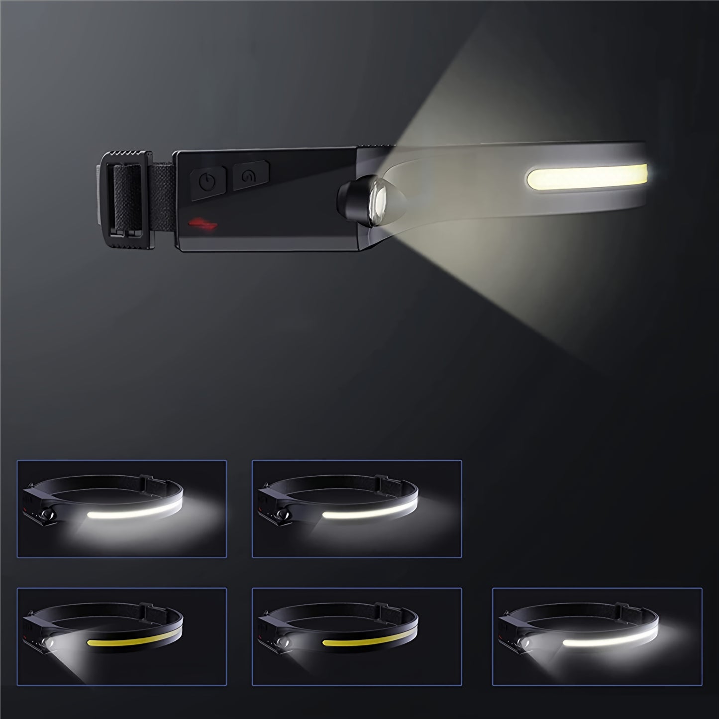 LED Headlamp WZK WLC-1200, 350lm, IPX4