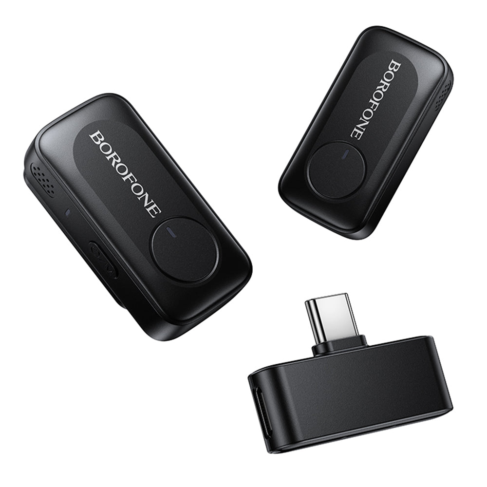 Borofone BFK17 Lemai Lavalier, USB-C, Set of 2, Black
