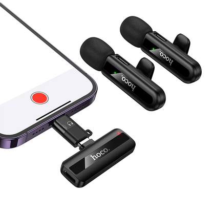 HOCO L20A Lavalier, USB-C / Lightning, Set of 2 pieces, Black