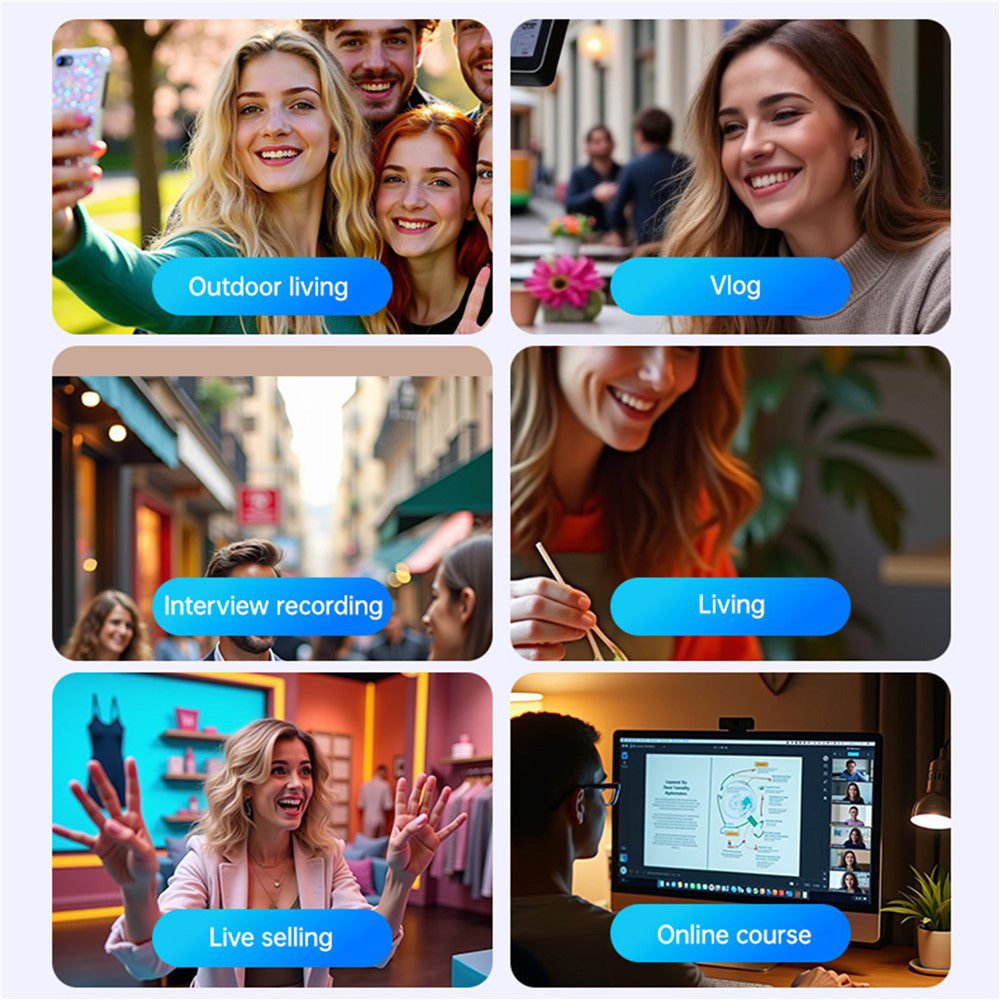 Yesido KR19 Lavalier, USB-C / Lightning, Set of 2 pieces, Black