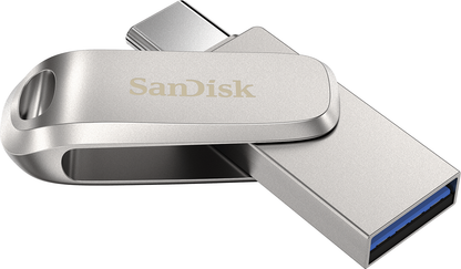 External Memory USB-A 3.2 / USB-C SanDisk Ultra Luxe Dual Drive, 256Gb SDDDC4-256G-G46