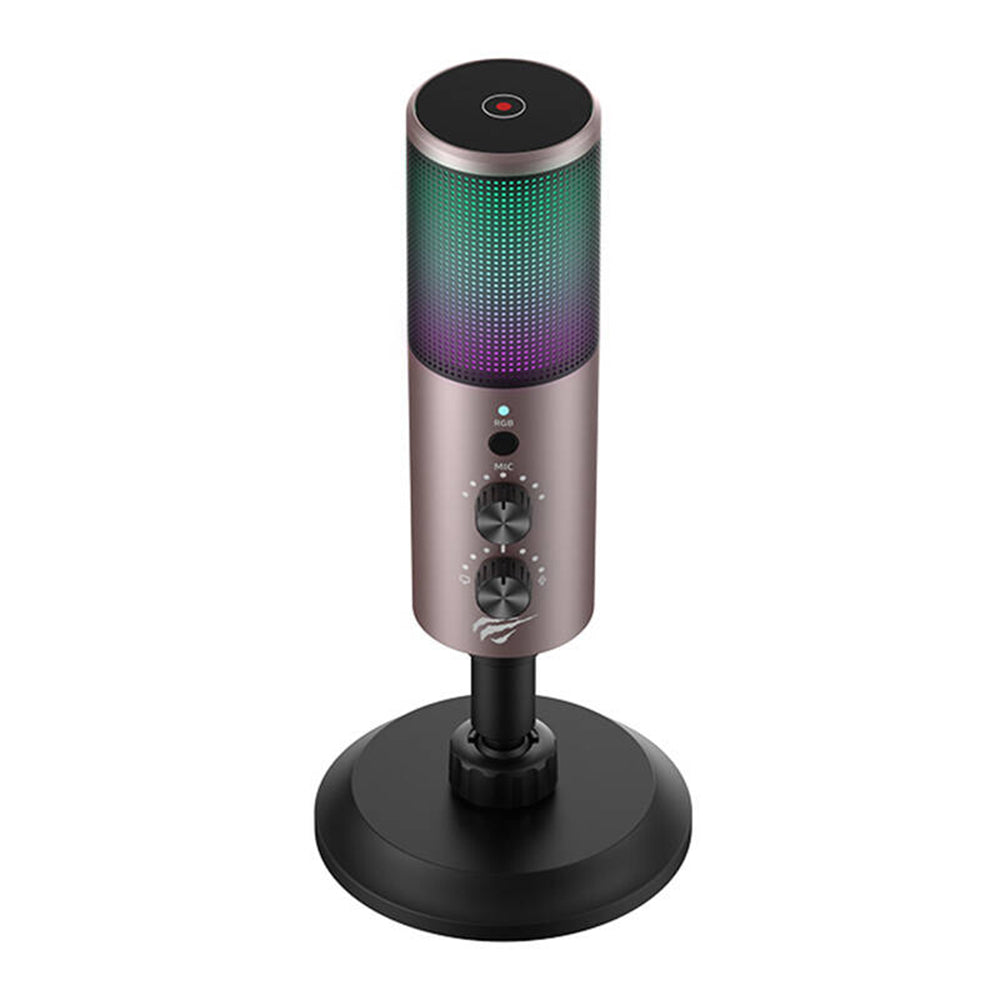 HAVIT GK61 Microphone, RGB, USB-C, Gray
