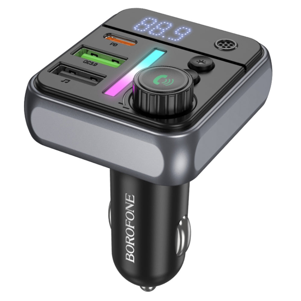 Borofone BC50 Ascenso Bluetooth FM Modulator, 2 x USB-A - 1 x USB-C