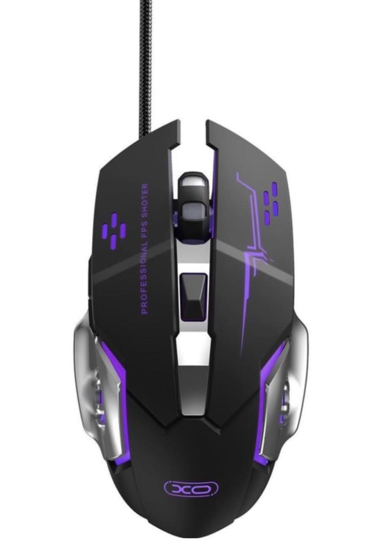 Wired USB Gaming Mouse XO Design M10, RGB, 3200DPI, Black