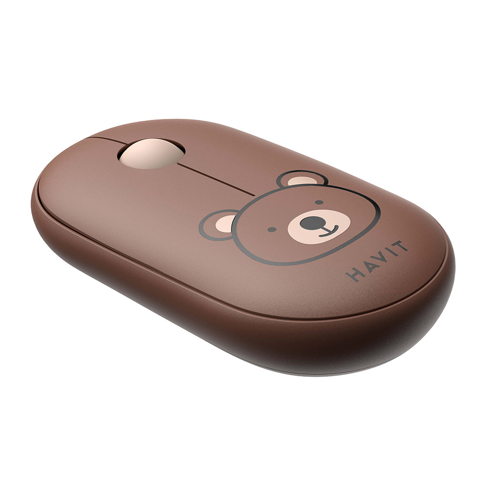 Wireless Mouse HAVIT MS75GT Pro, 1600DPI, Brown