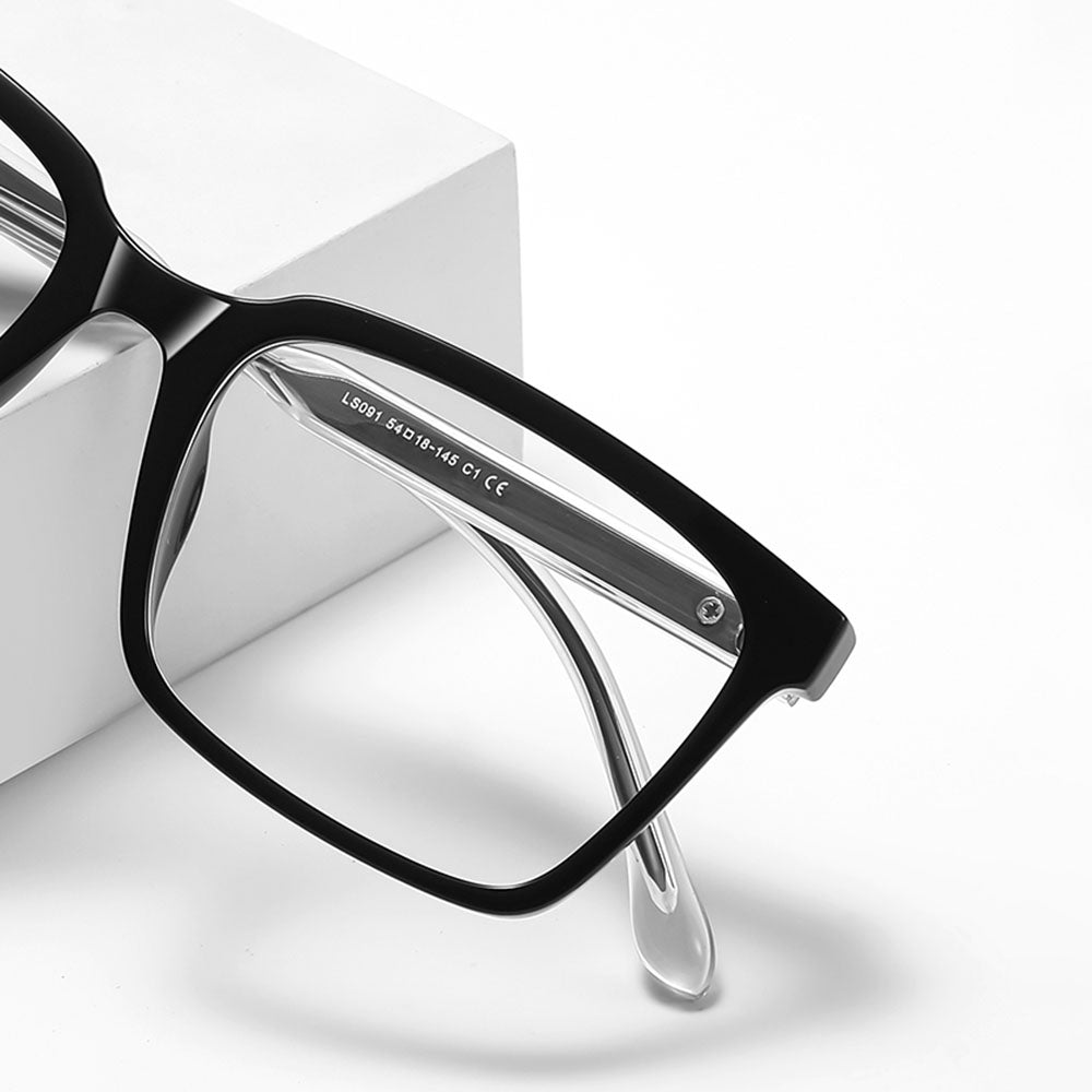 Men's Techsuit LS091 Computer Glasses, Anti-Blue Light, Black