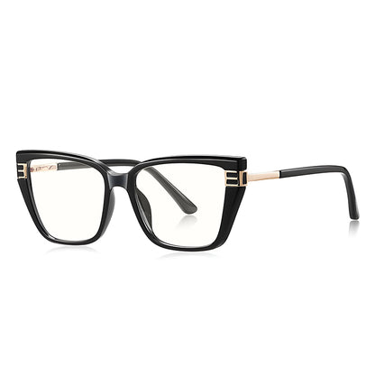 Techsuit 2275 Women's Computer Glasses, Anti-Blue Light, Black Gold