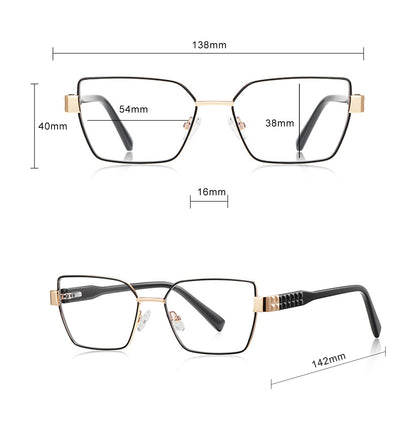 Techsuit 3169 Women's Computer Glasses, Anti-Blue Light, Brown