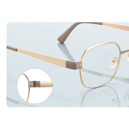 Techsuit 3172 Women's Computer Glasses, Anti-Blue Light, Pink Gold