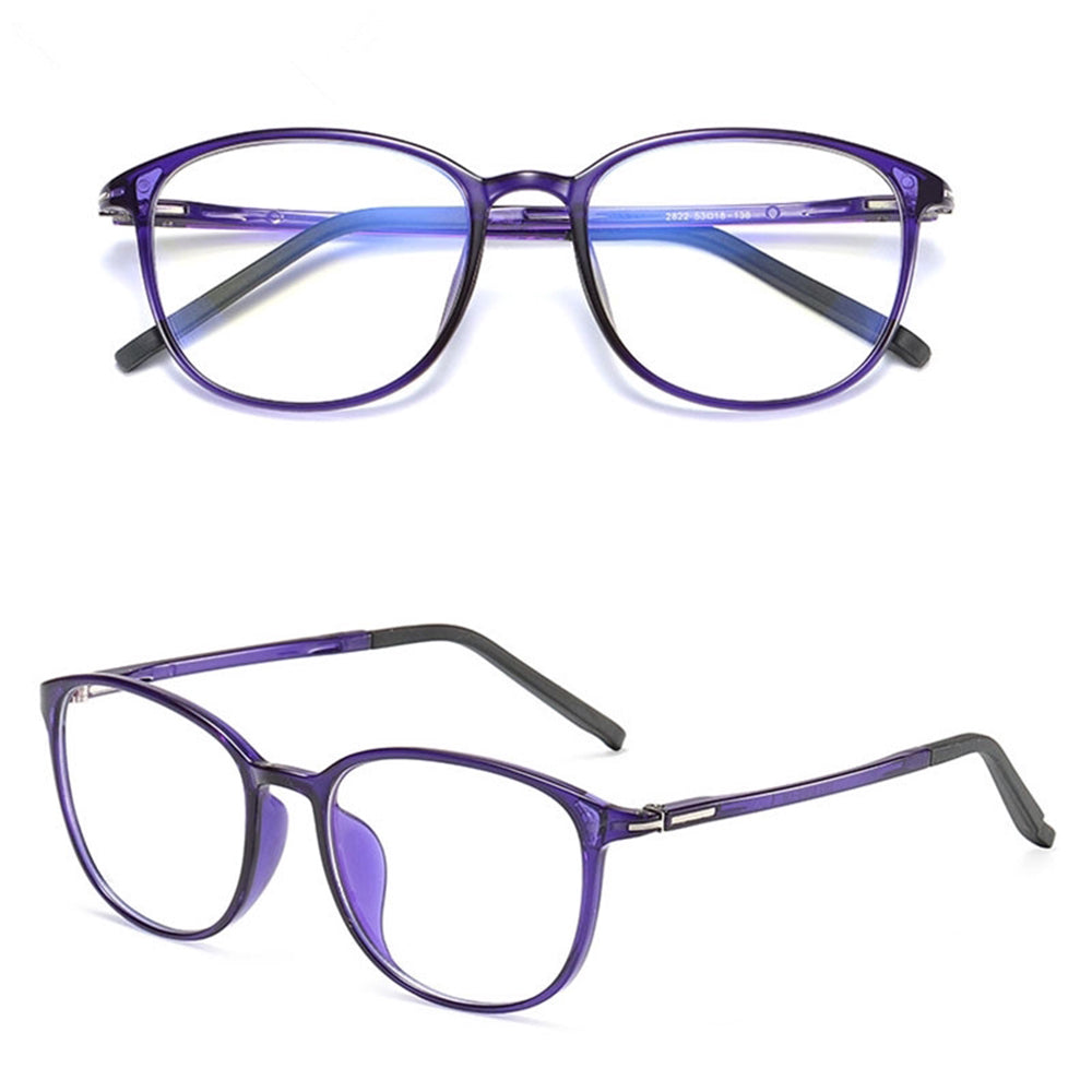 Techsuit F2822 Women's Computer Glasses, Anti-Blue Light, Purple
