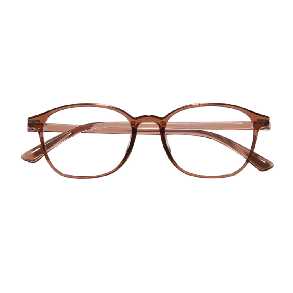 Unisex Techsuit 6635 Computer Glasses, Anti-Blue Light, Brown Purple