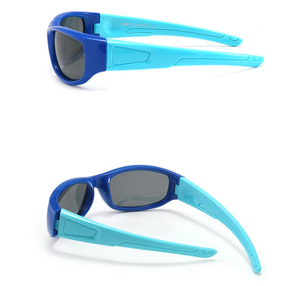 Techsuit 800-C42 Kids' Sports Sunglasses, Polarized, Pink Purple