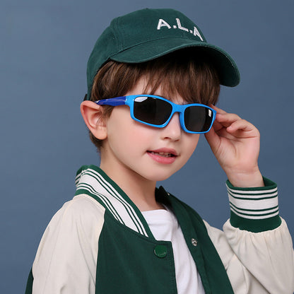 Techsuit 8202-C41 Kids' Sport Sunglasses, Polarized, Navy Blue