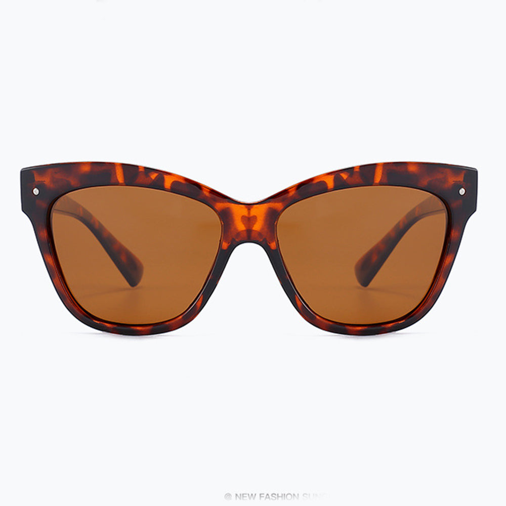 Techsuit Women's Sunglasses OD8155-C3, Polarized, UV Protection, Black Brown