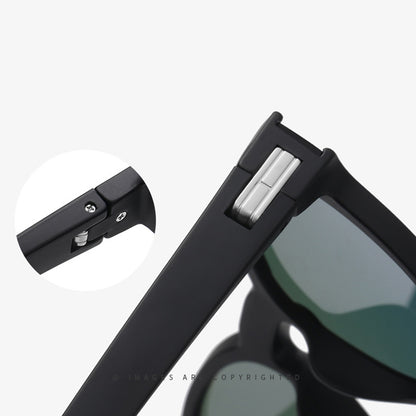 Unisex Techsuit TR7545 Sunglasses, Polarized, UV Protection, Black Gray