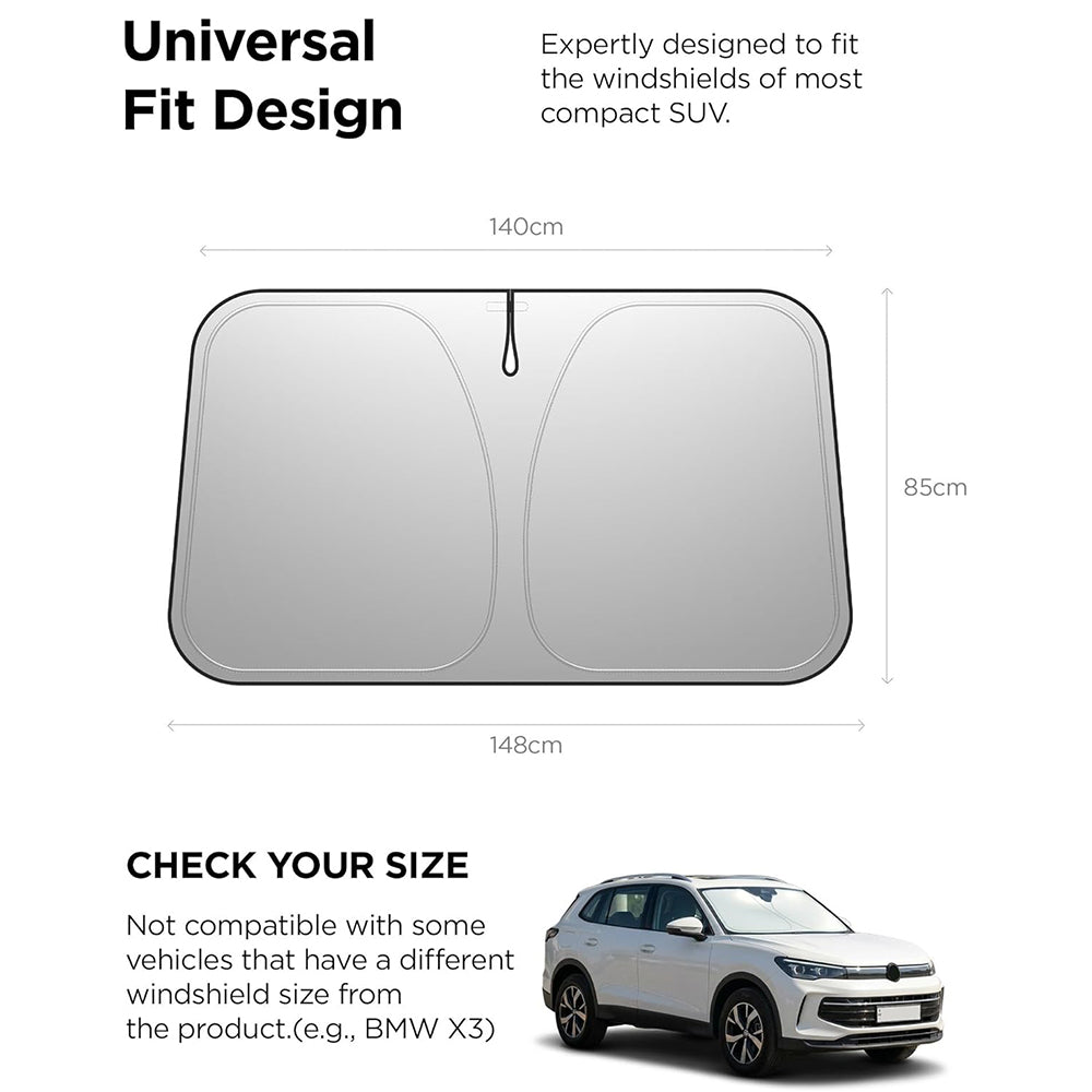 Spigen UO260 Car Windshield Sunshade, 85cm x 148cm ACP11460