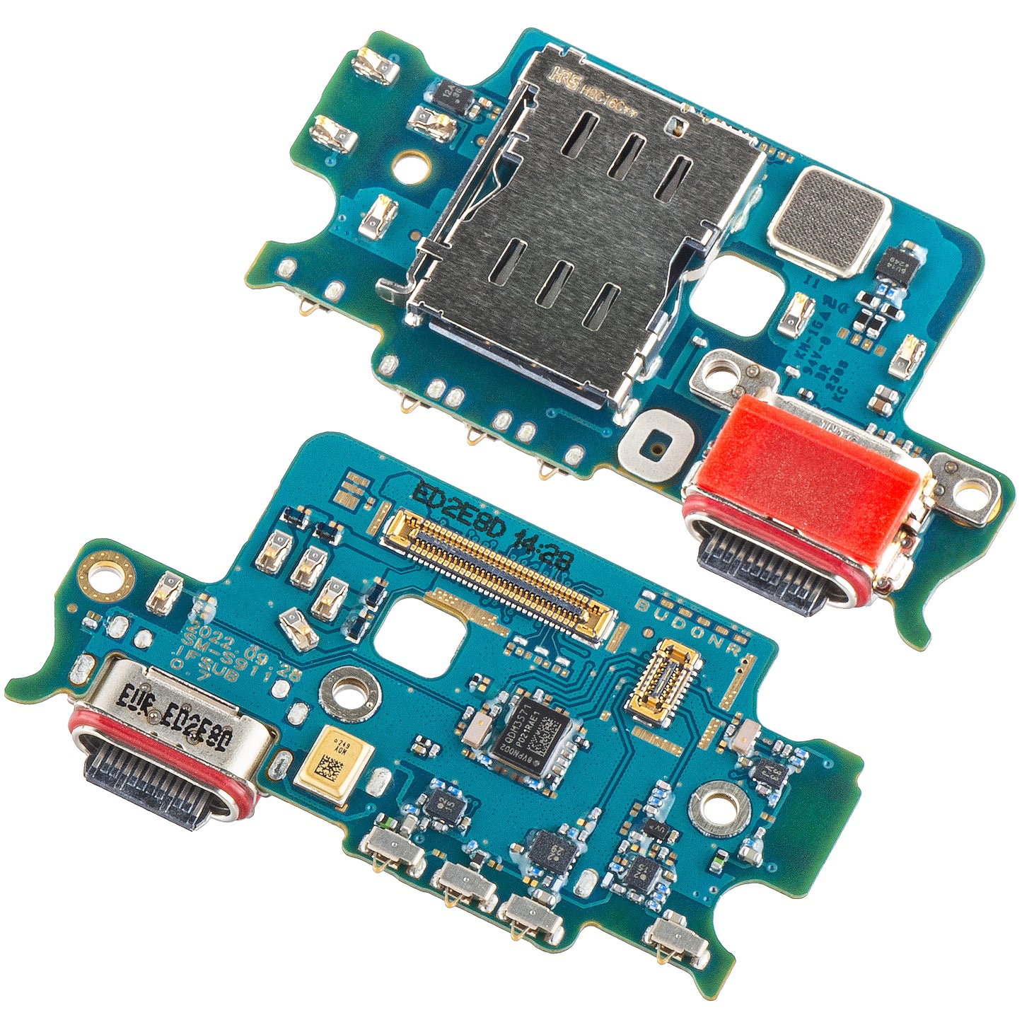 Charging Connector Board - Microphone - SIM Reader Module Samsung Galaxy S23 S911, Service Pack GH96-15629A 