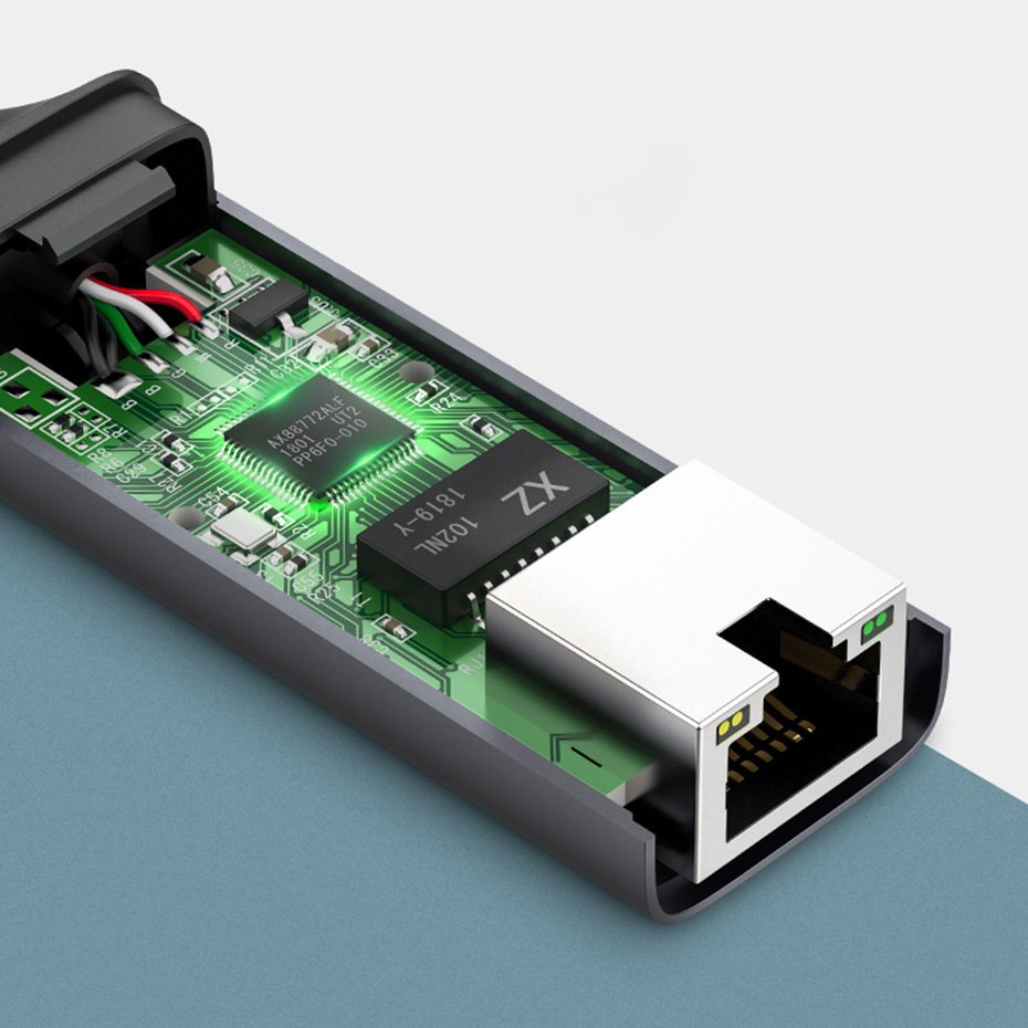 Network Card UGREEN CM199, RJ45, USB-C, Gray