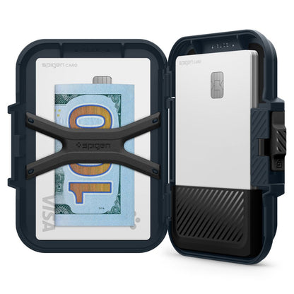 Magsafe Wallet, Spigen, Lock Fit, Black