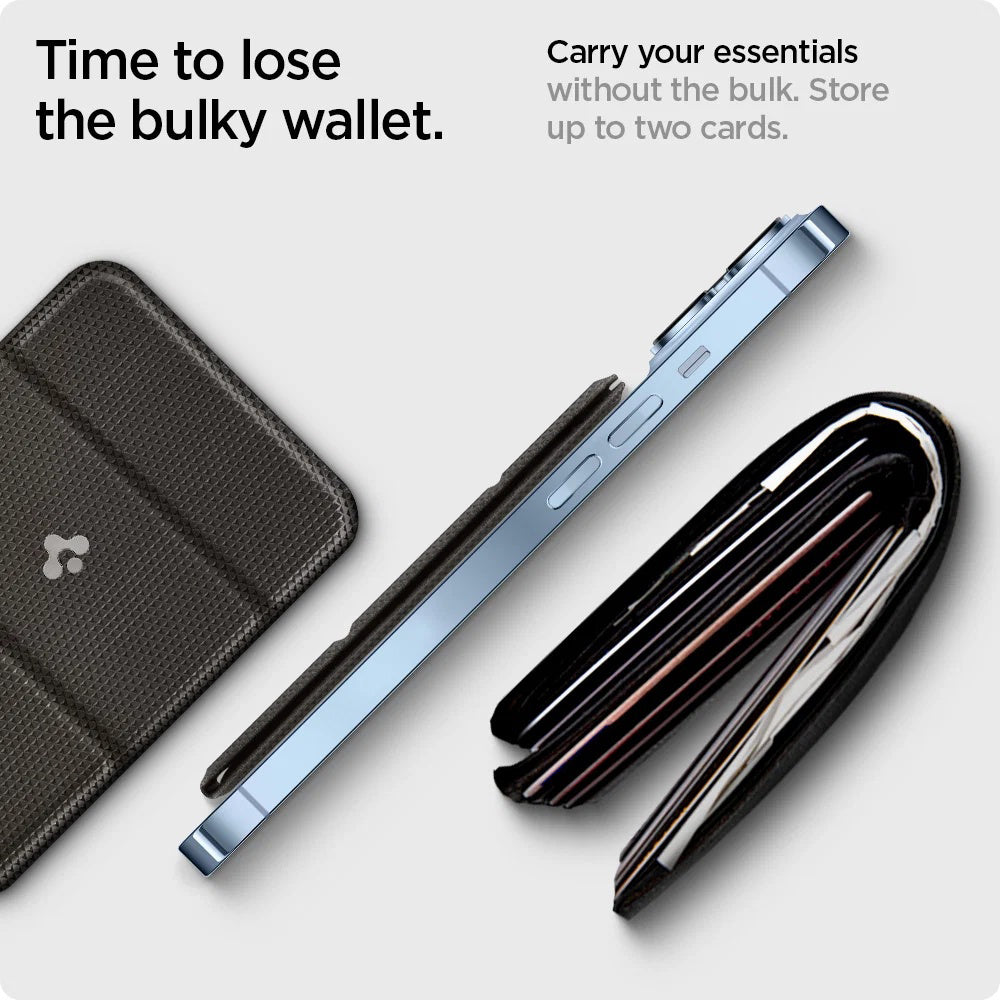 MagSafe Wallet, Spigen, MagFit Smart Fold, Gray AMP02766