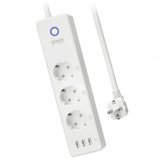 Gosund P1 Plus Extension Cord, Wi-Fi, 3 x Schuko