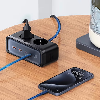 McDodo CH-4610 Extension Cord, 2 x Schuko, Black