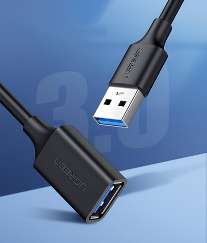 UGREEN US129 USB 3.0 Extension Cable, 2m, Black