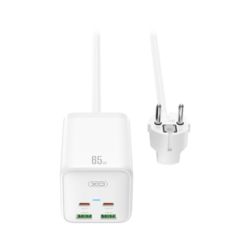 XO Design WL24 Extension Cord, 2 x Socket, White