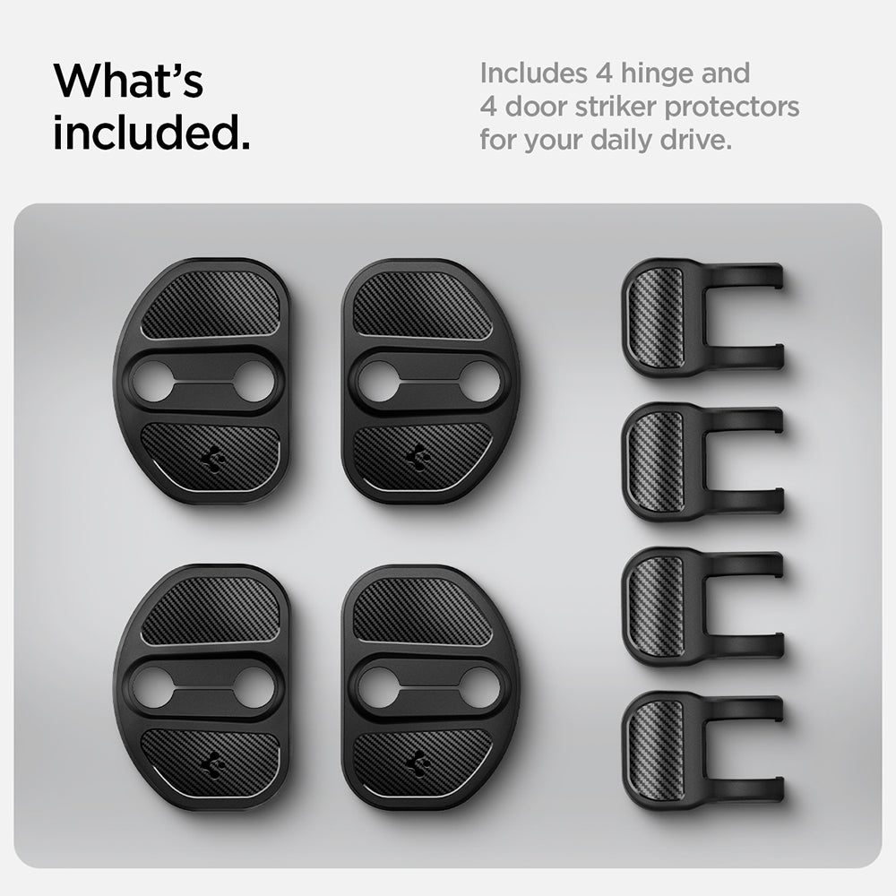 Hinge / Door Lock Protection Spigen for Tesla Y / 3, Set of 4 pieces ACP07123