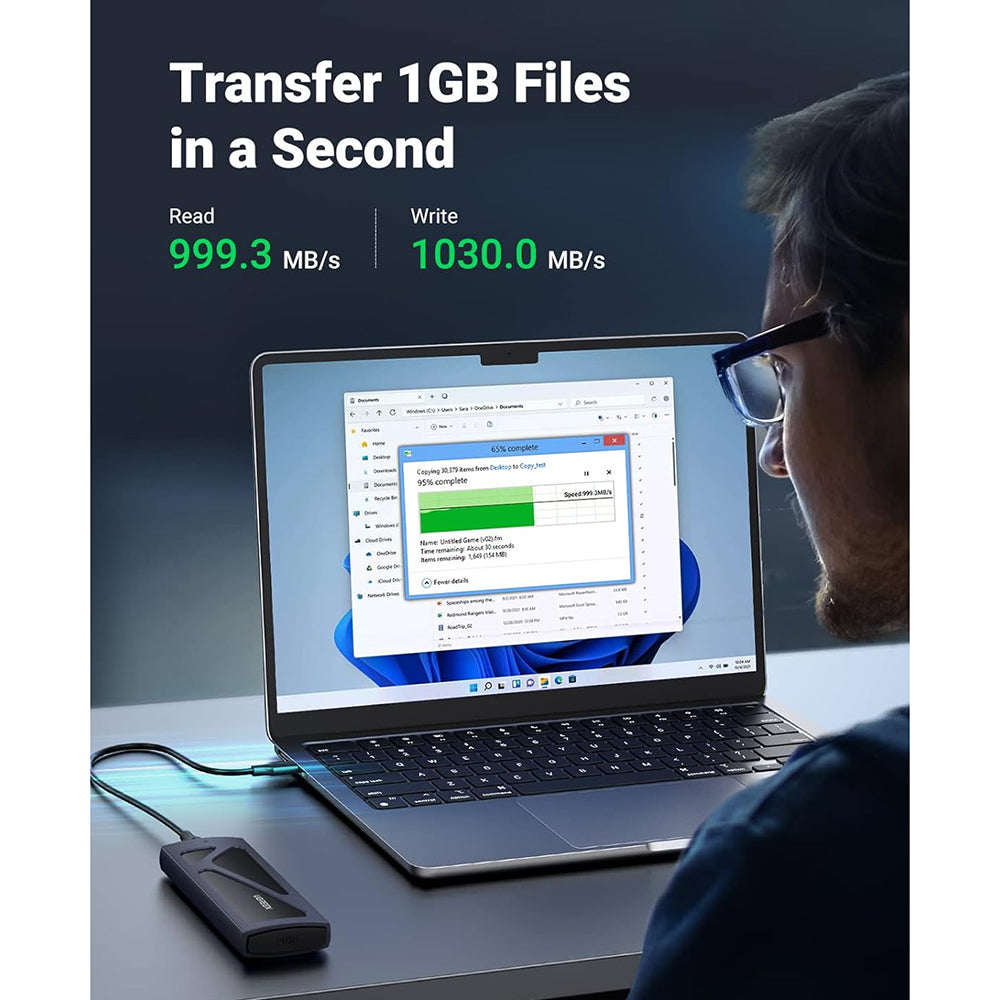UGREEN CM578 Rack for M.2 NVMe SSD, Gray