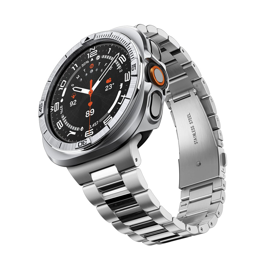 Spigen Tune Pro Pilot Protective Frame for Samsung Galaxy Watch Ultra2, Silver ACS11618