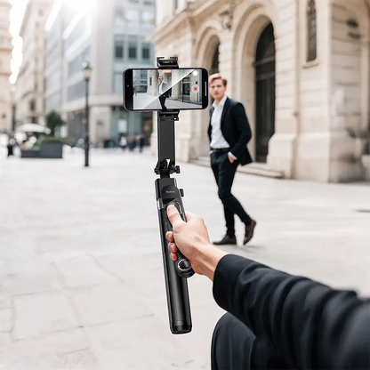 Bluetooth Selfie Stick HOCO K32 Face Tracking, 4.5inch - 7inch, Black