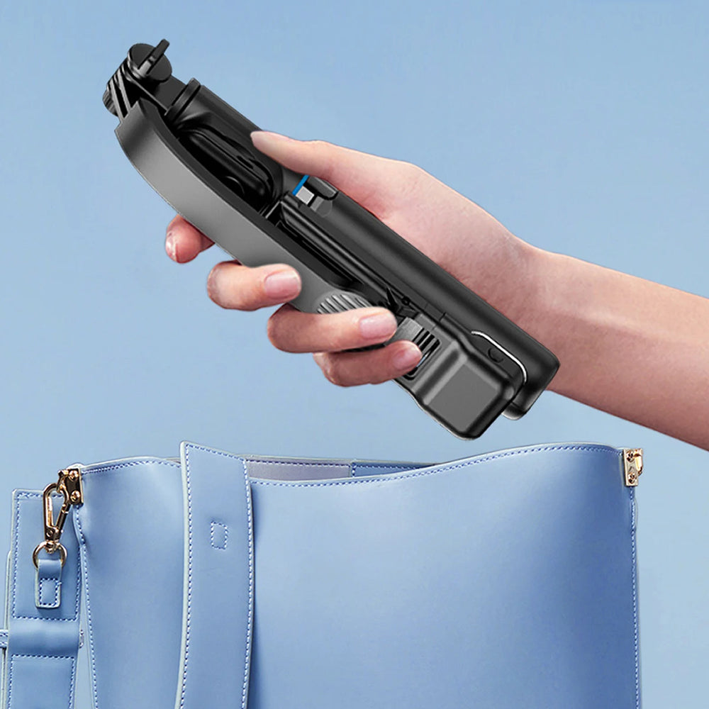 Selfie Stick Bluetooth Techsuit C01s, Universal, Black