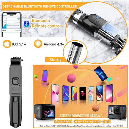 Selfie Stick Bluetooth Techsuit L02, Universal, Black