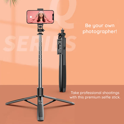 Selfie Stick Bluetooth Techsuit Q05, Universal, Black