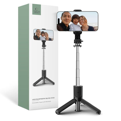 Selfie Stick Bluetooth Tech-Protect L02S, Universal, Black 