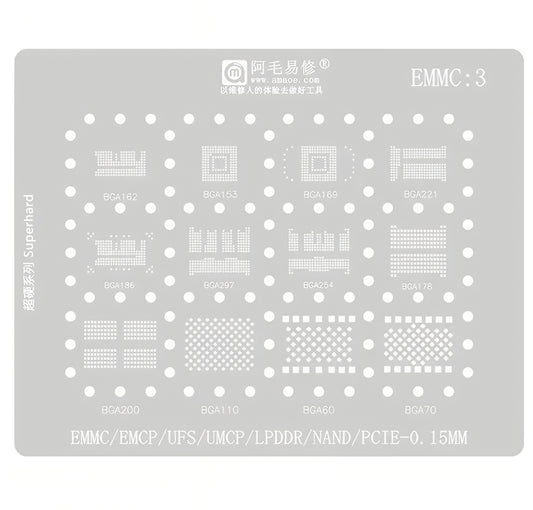 Amaoe BGA Mesh for eMMC DDR Memory