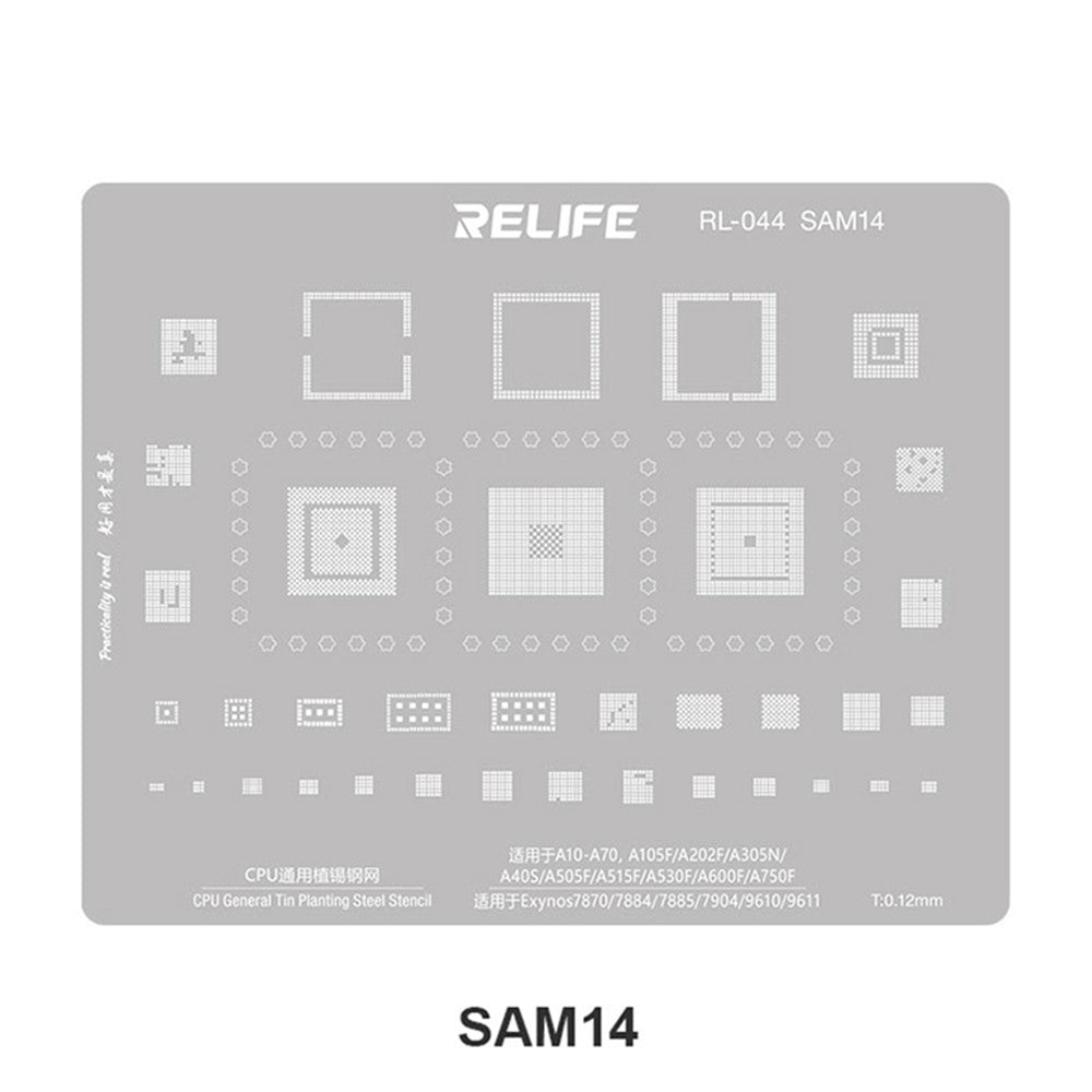 BGA Stencil Relife RL-044 V2.0 for Samsung Series CPU