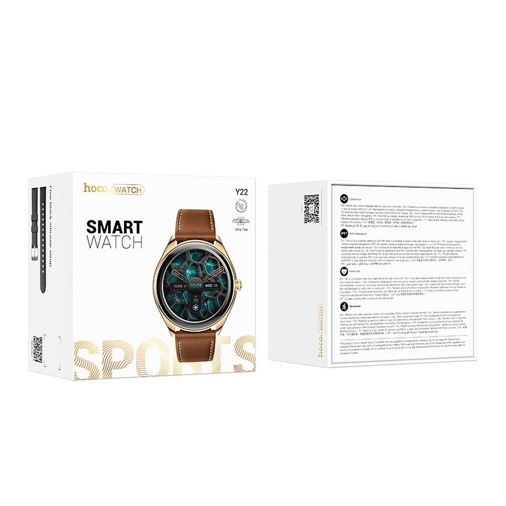 Smartwatch HOCO Y22, Gold 