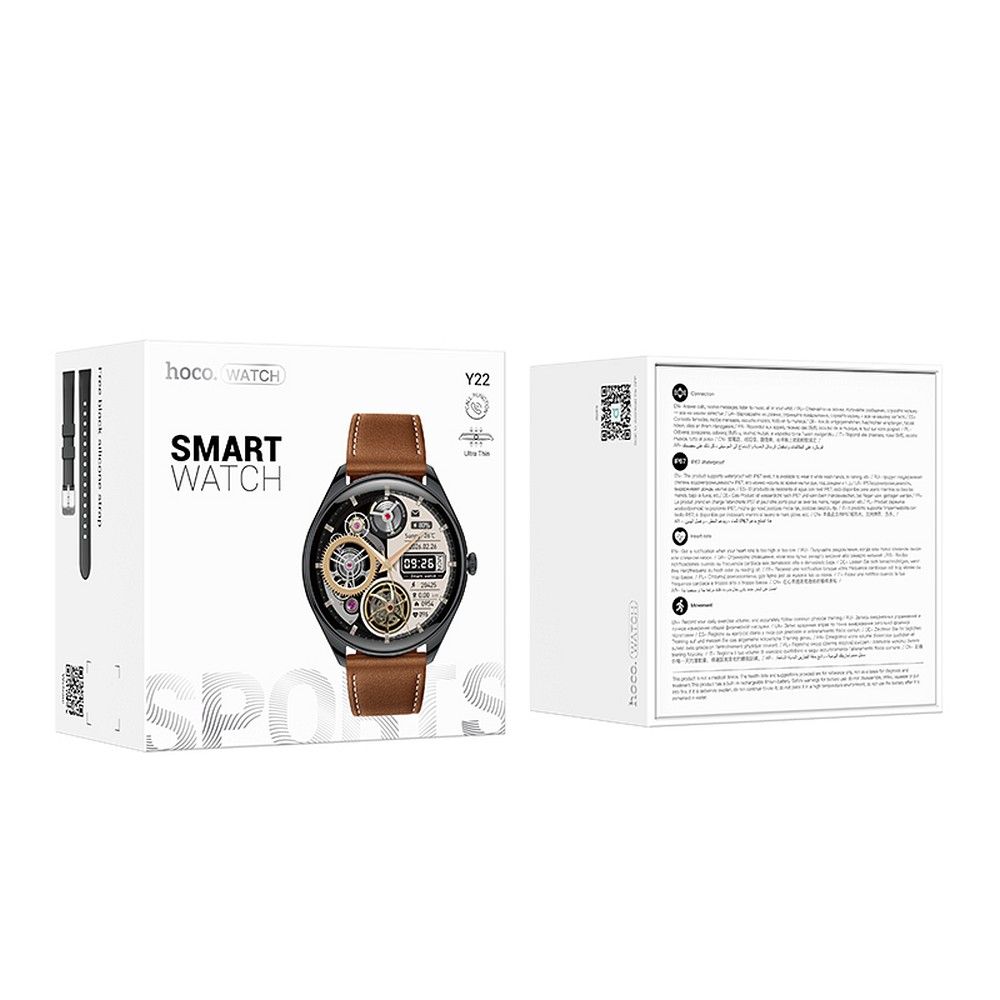 Smartwatch HOCO Y22, Black 