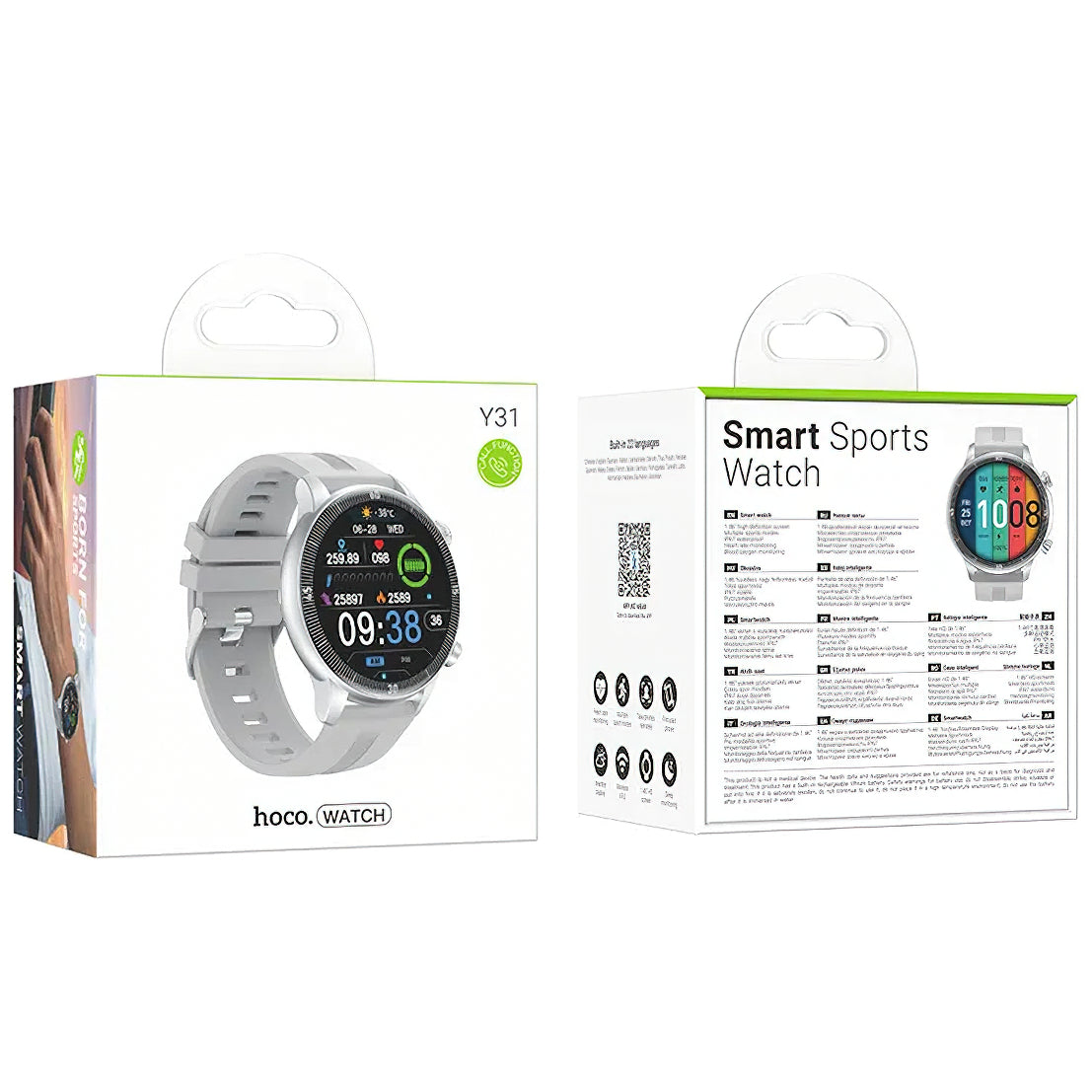 HOCO Y31 Call Smartwatch, Silver