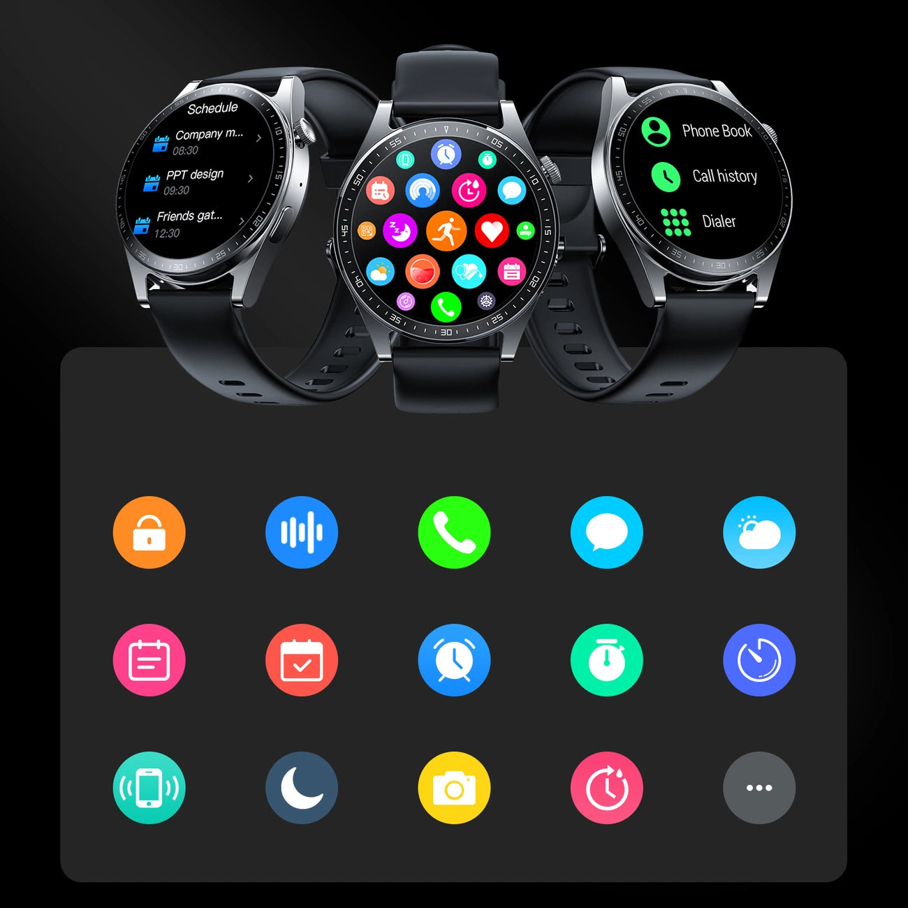Smartwatch Joyroom JR-FC2, Black 