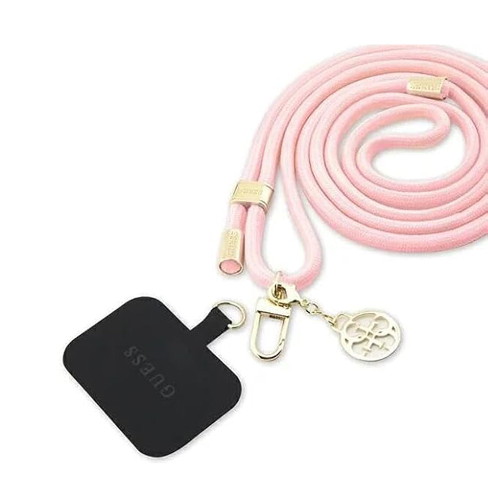 Guess CBDY 4G Charm Phone Lanyard, Pink